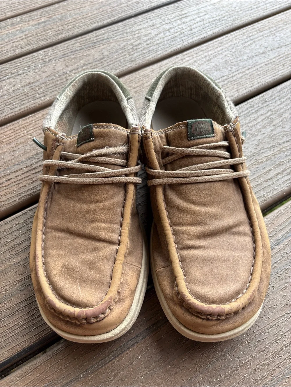 Hey Dude Paul Nut Brown Mens Slip On Loafers Shoes 41024-2AH Size 7